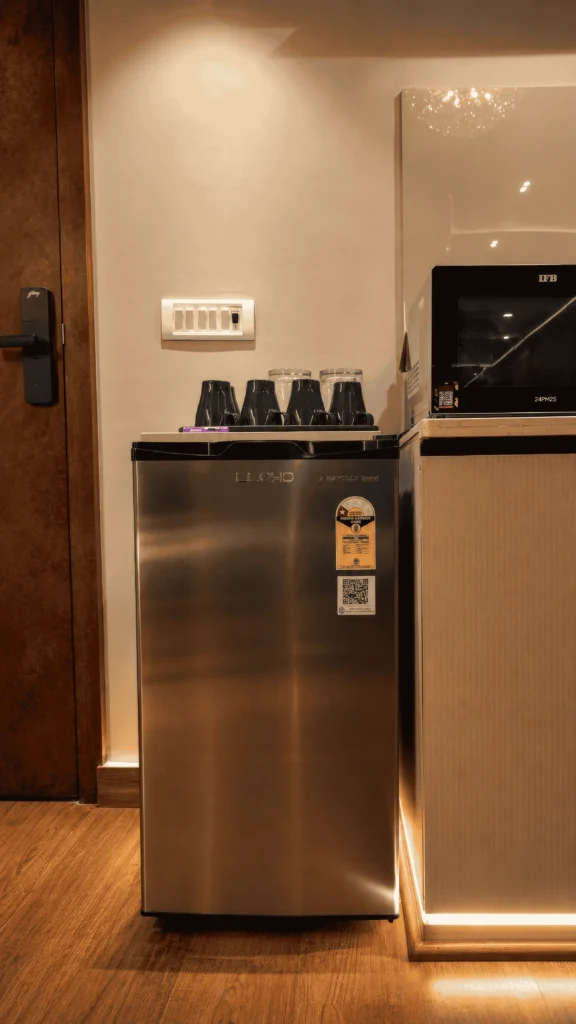mini fridge and refreshment station mughal imperial