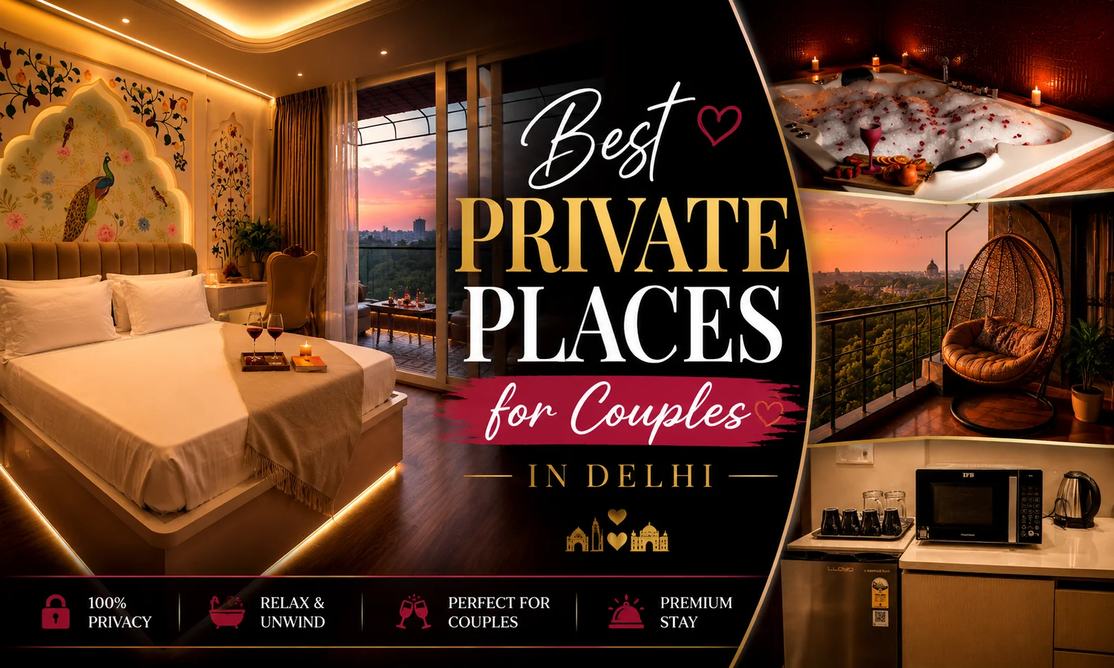 Best Private Places for Couples in Delhi With Price